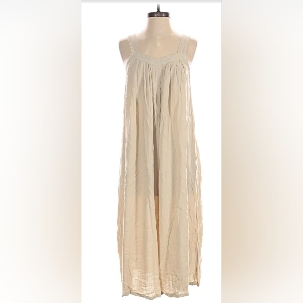Flowy Overall Cropped Jumpsuit Large